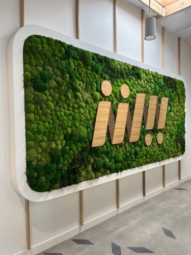 Meals on Wheels Moss Wall Design